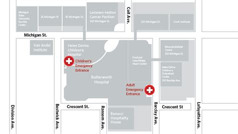 Butterworth Hospital Map