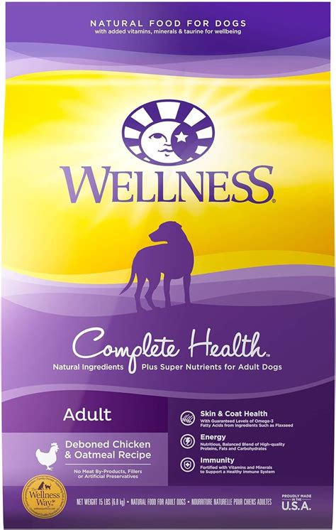 Buy Wellness Complete Health Dry Dog Food With Grains Natural Ingredients Made In Usa With