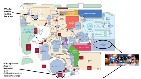 Caesars Palace Fitness Center Map