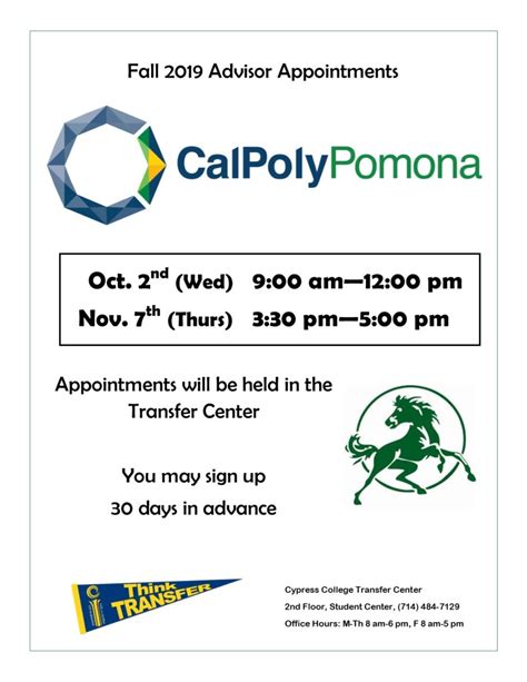 Cal Poly Pomona Counseling Appointment