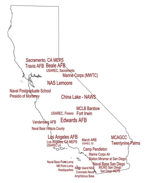 California Marine Base Locations