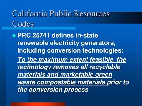 California Public Resources Code 7050 5