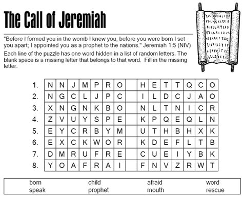 Call Of Jeremiah Children S Sermons From Sermons4kids Com Sermons4