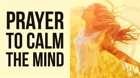 Calm My Mind Prayer