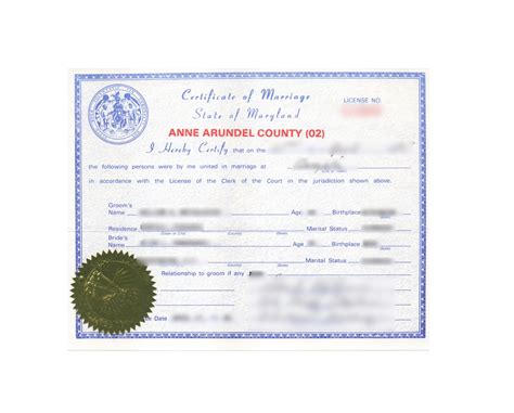 Calvert County Maryland Birth Certificate