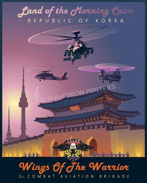 Camp Humphreys And Seoul Air Base South Korea 2D Cab Squadron Posters