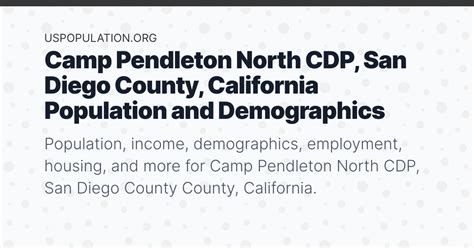 Camp Pendleton Population