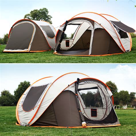 Camping Tent For 5 To 8 People Sun Protection Spacious Sports Pop Up Tent Lightweight And Practical Large Tents For Camping Hiking Mountaineering Amazon De Sports Outdoors