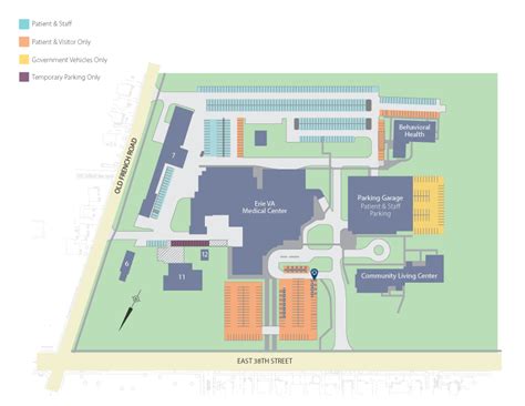 Campus Map Va Erie Health Care Veterans Affairs