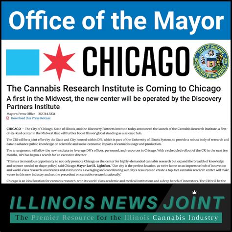 Cannabis Research Institute Coming To Chicago Illinois News Joint