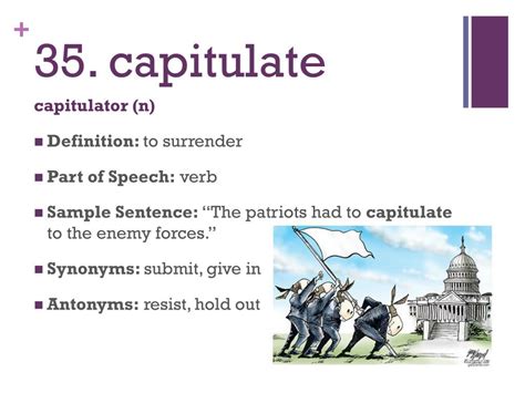 Capitulate Part Of Speech