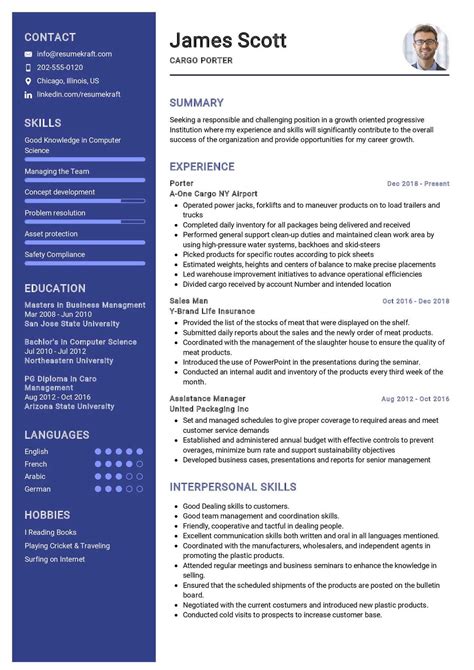 Cargo Agent Job Description Resume