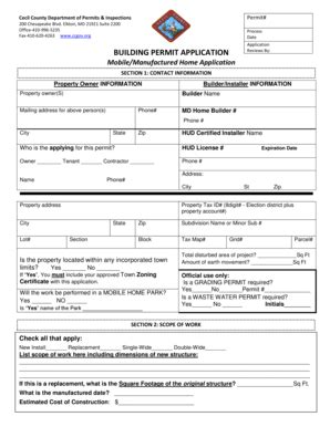 Cecil County Online Permit