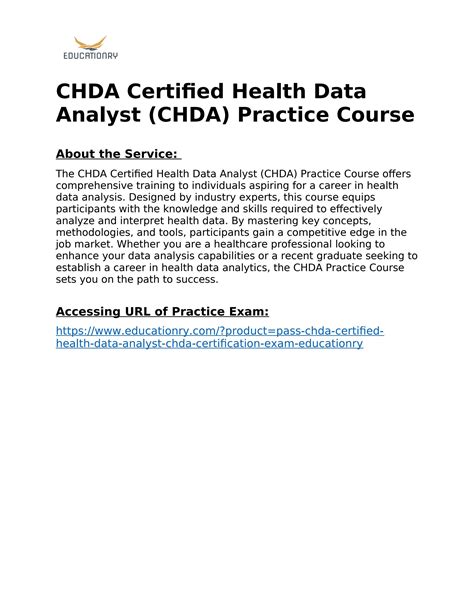 Chda Certification Course