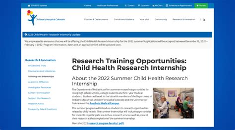 Child Health Internships