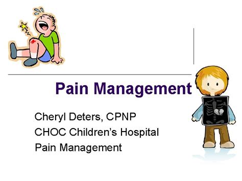 Children S Hospital Pain Management