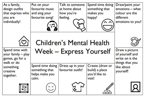 Children S Mental Health Week Activities