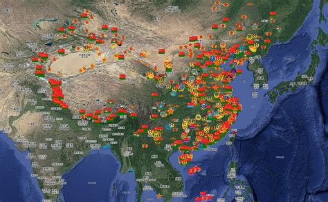 China Military Bases Google Maps