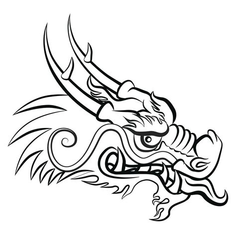 Chinese Dragon Head Drawing Easy