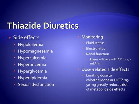 Chlorthalidone Side Effects Electrolytes