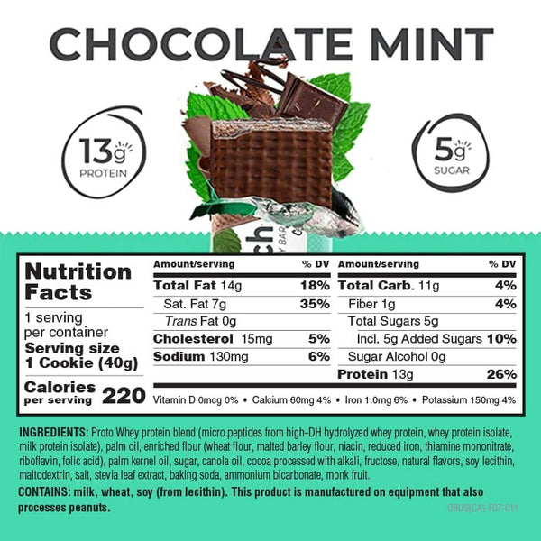 Chocolate Mint Protein Bars Power Crunch Original