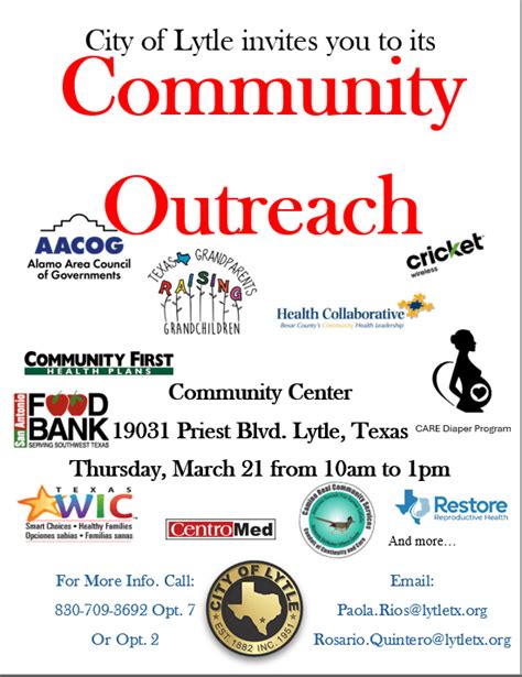 City Of Lytle Community Outreach Day Community First Health Plans