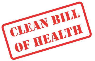 Clean Bill Of Health Dog