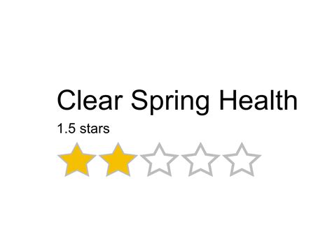 Clear Spring Health Reviews