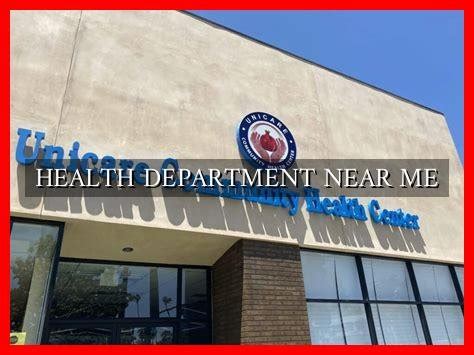 Closest Health Department Near Me