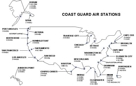 Coast Guard Air Base Locations