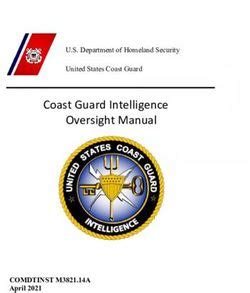 Coast Guard Intelligence Manual