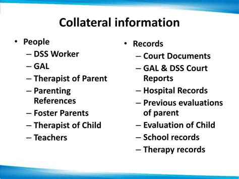 Collateral Information Social Work