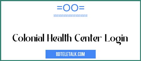 Colonial Health Login