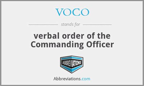 Commanding Officer Abbreviation