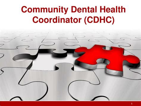 Community Dental Health Coordinator Programs