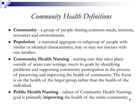 Community Health Definition Cdc