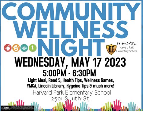 Community Wellness Night Harvard Park Elementary School