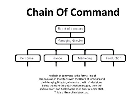 Company Chain Of Command Template