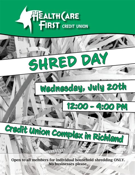 Complex Shred Day 2022 Healthcare First Credit Union