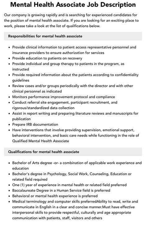 Comprehensive Mental Health Jobs