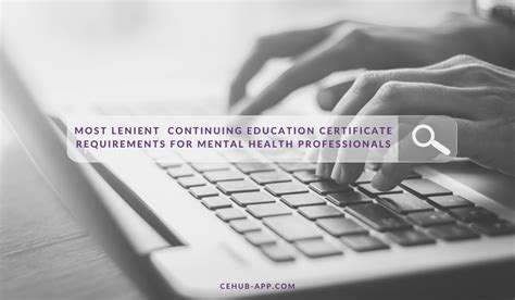 Continuing Education In Mental Health