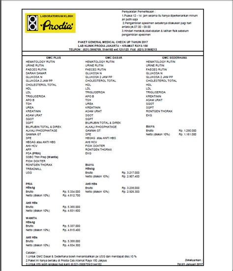 Contoh Hasil Mcu Prodia