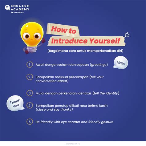 Contoh Perkenalan Diri Self Introduction Bahasa Inggris