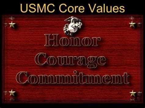 Core Value Commitment Usmc