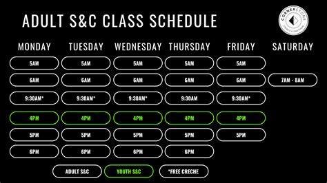 Cornerstone Gym Schedule