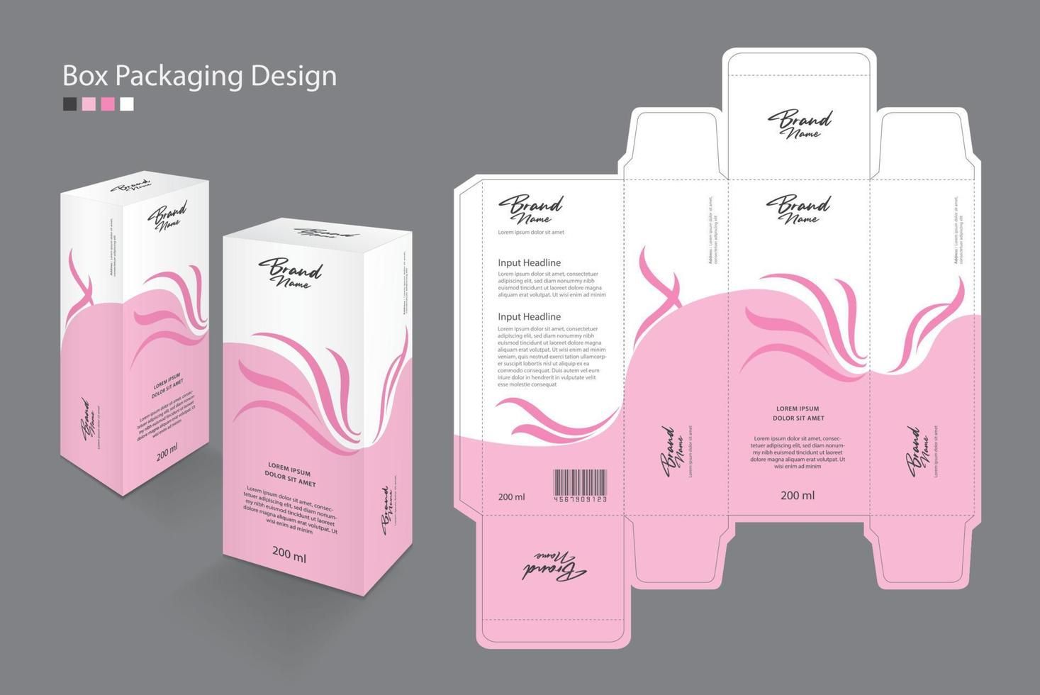 Cosmetic Packaging Design Templates