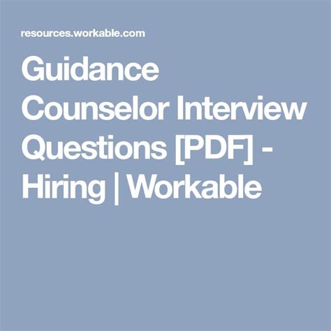 Counselling Interview Pdf