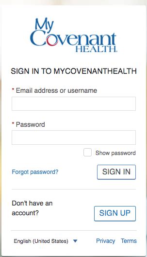 Covenant Health Login