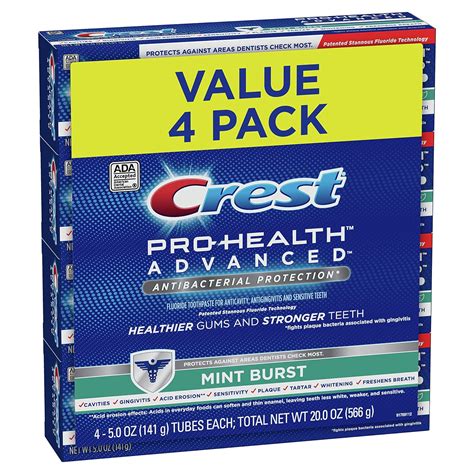 Crest Pro Health Advanced Toothpaste 5 9 Oz 5 Pack Costco