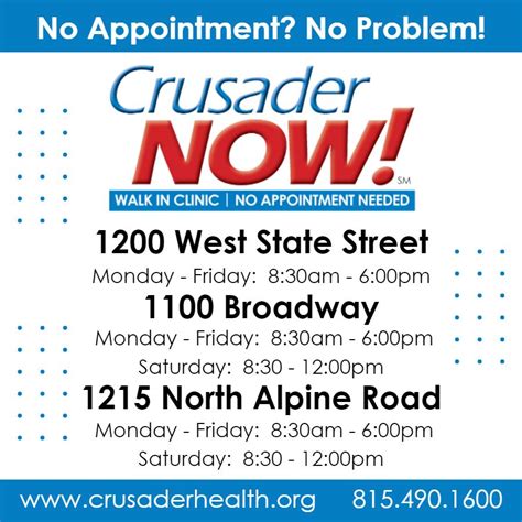 Crusader Clinic Appointment